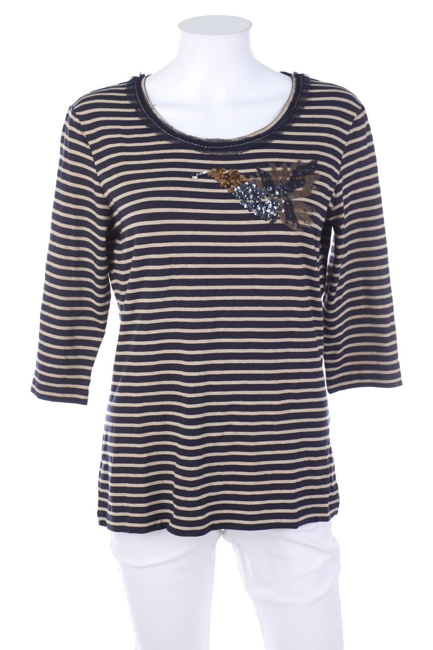 JOSEPH JANARD - 3/4-Arm-Shirt mit Applikationen - D 40