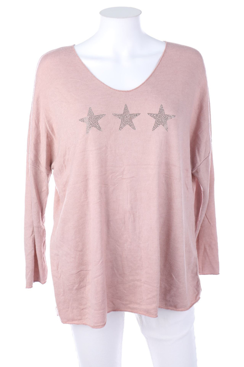 ANDROMEDE PARIS - Strick-Pullover aus Woll-Mix mit Angora - XL