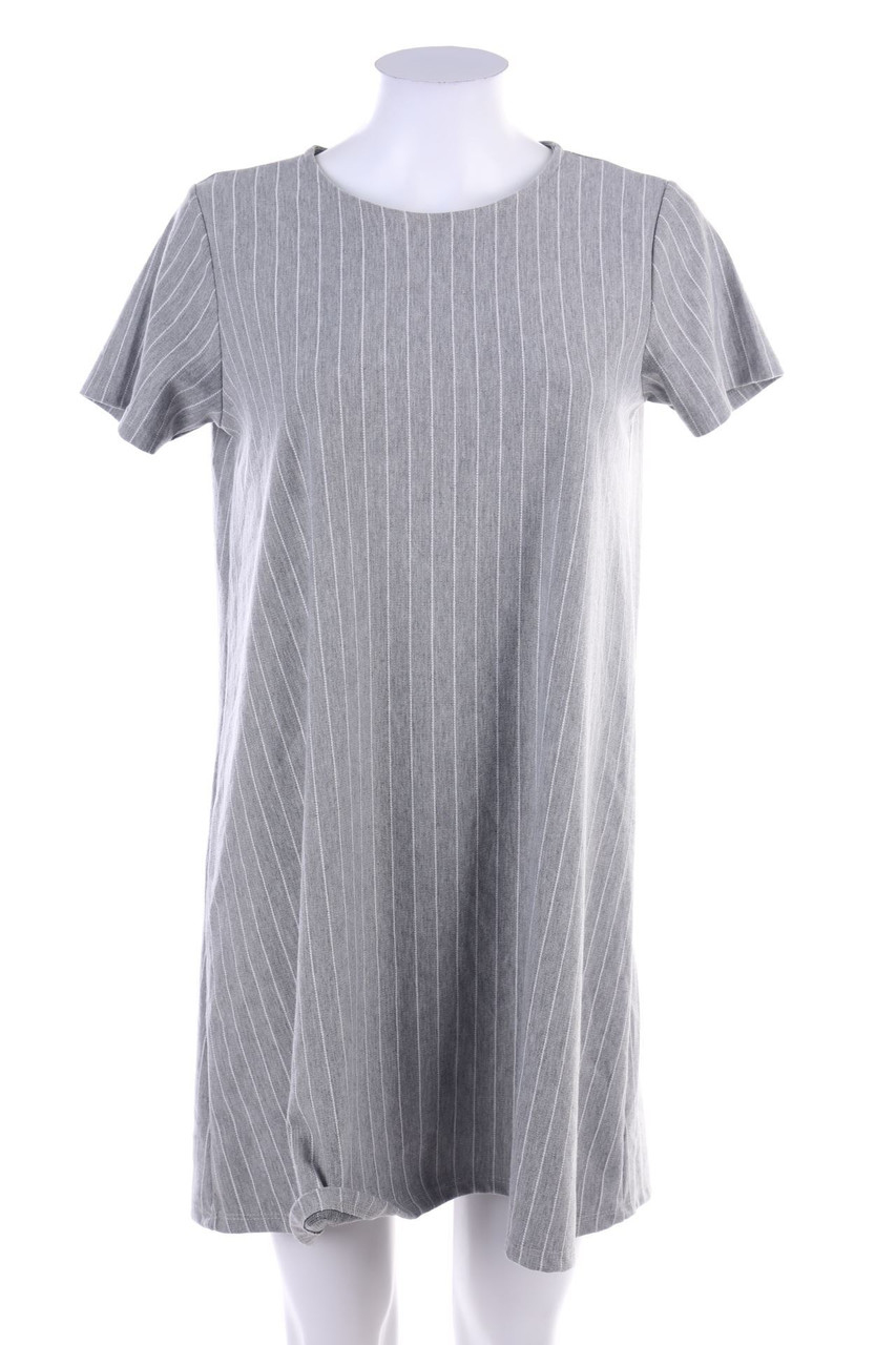 Stradivarius - Streifen-Kurzarm-Minikleid - L