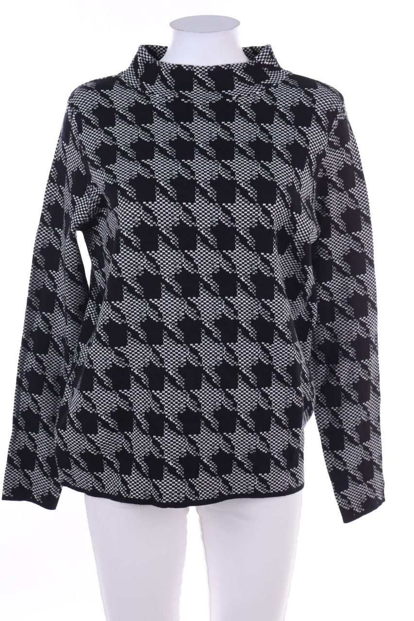 GERRY WEBER - Strick-Pullover mit Hahnentritt-Muster - D 38