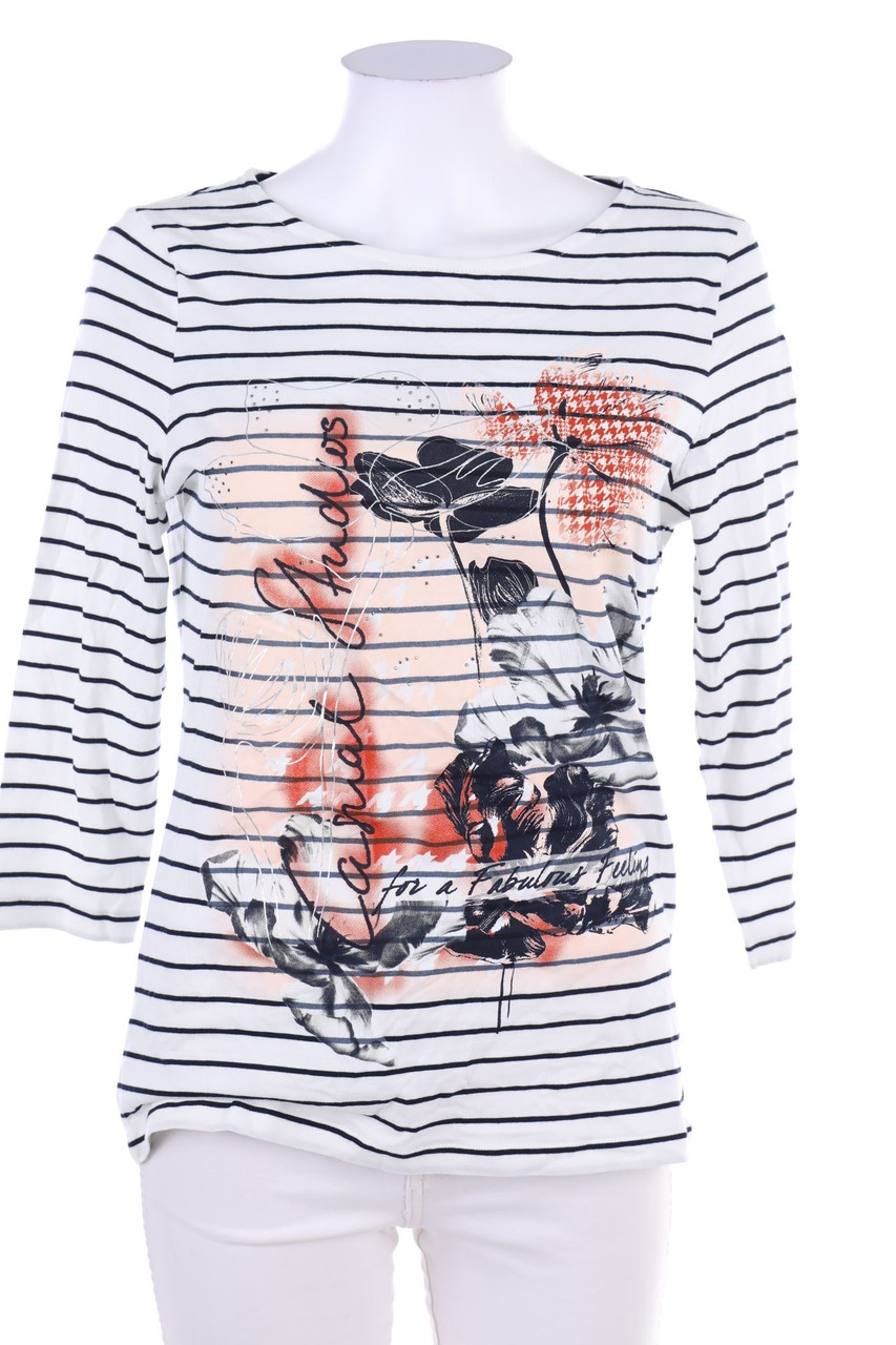 GERRY WEBER - 3/4-Arm-Shirt mit Blumen-Print - D 38