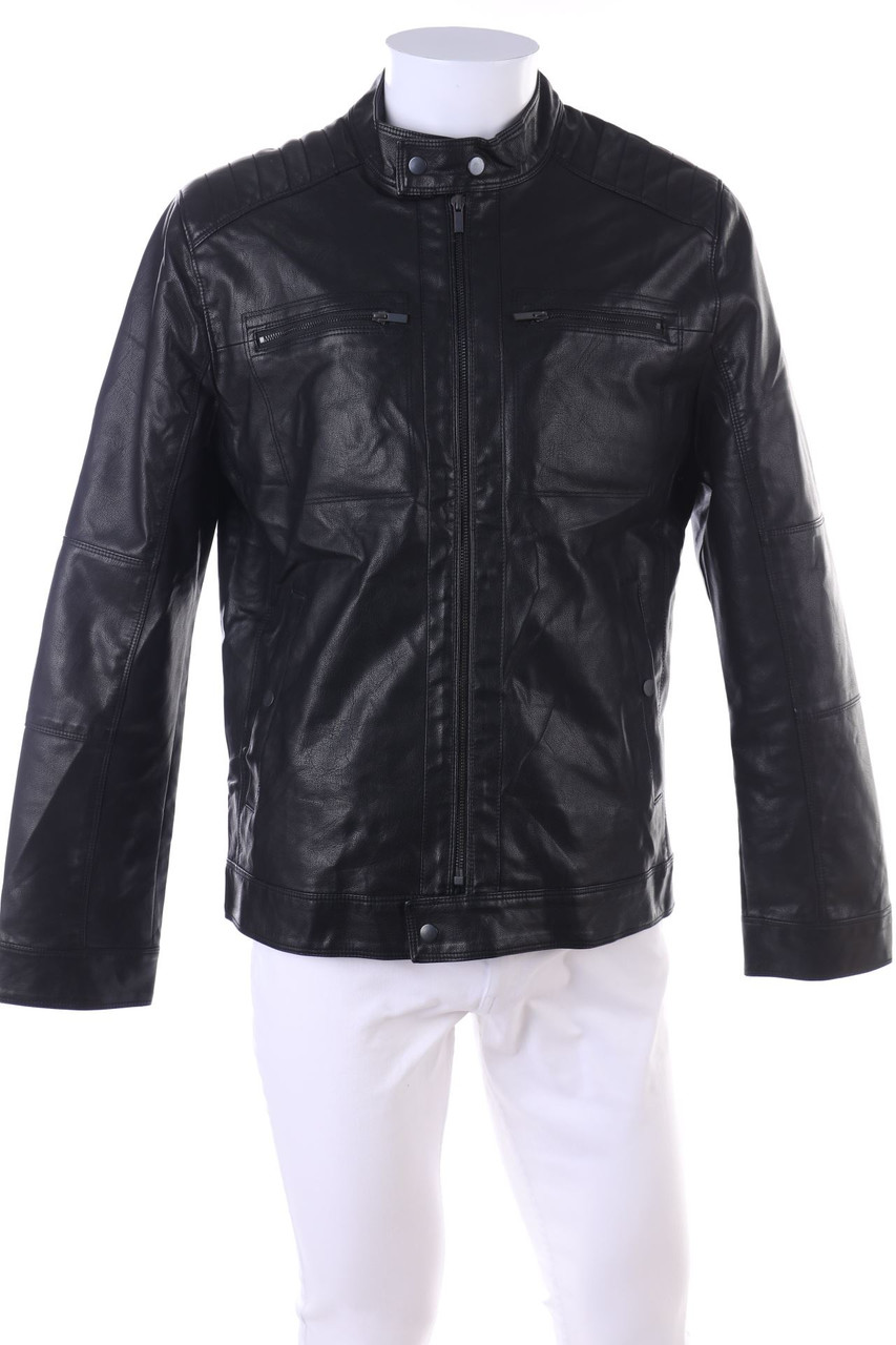celio - Kunstleder-Jacke im Biker-Stil - L