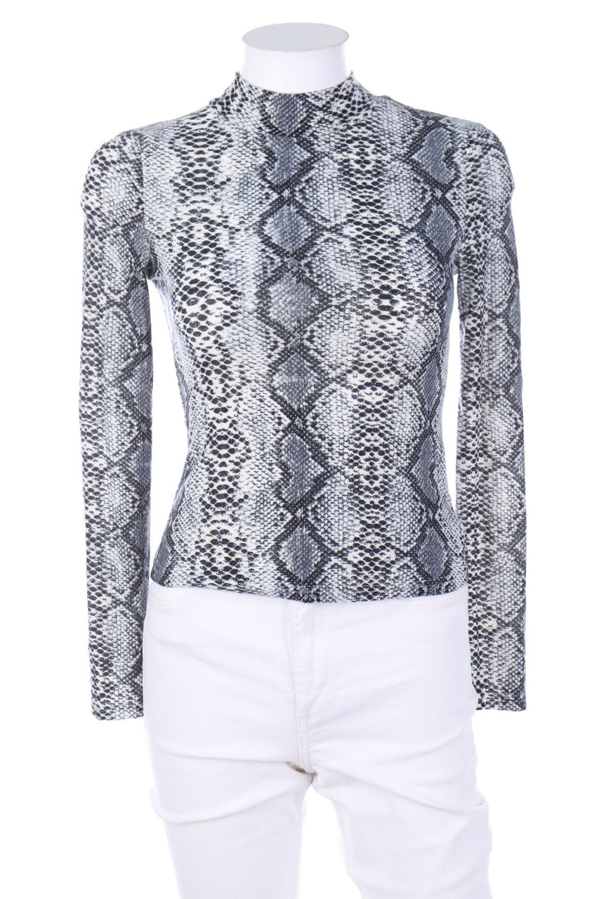 SHEIN - Longsleeve-Shirt mit Animal-Print - XS