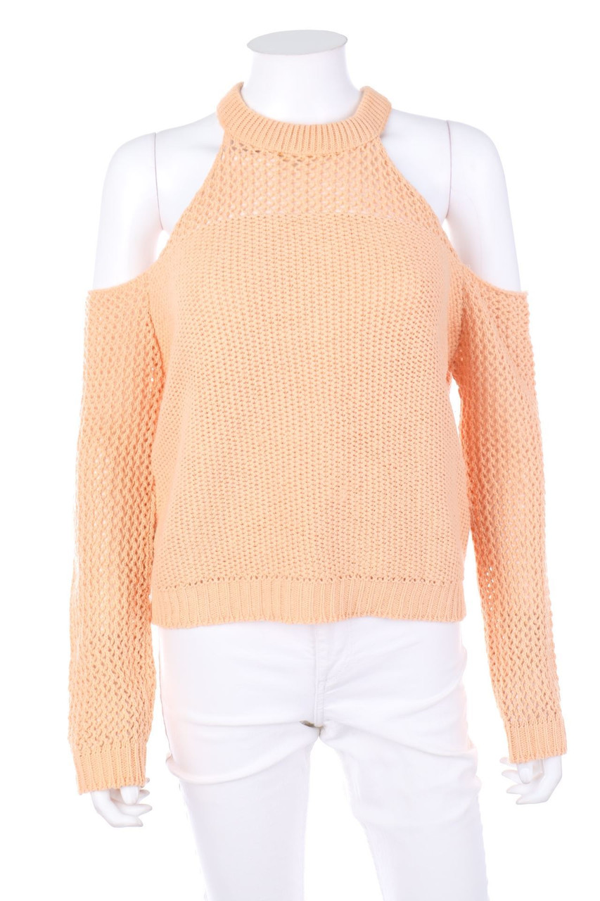 asos - Cold-Shoulder-Strick-Pullover mit Lochstrick-Details - D 34