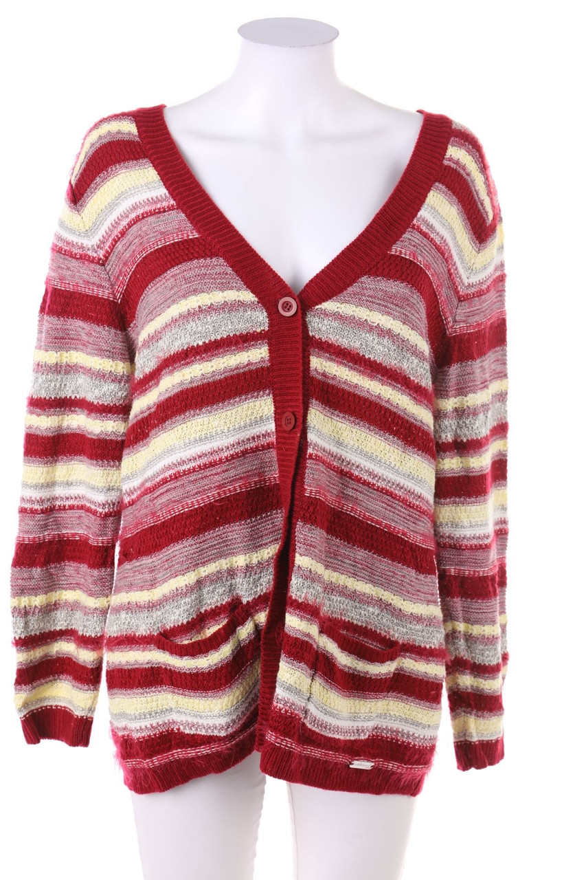 COLLECTION L. - Streifen-Cardigan mit Knöpfen - D 44