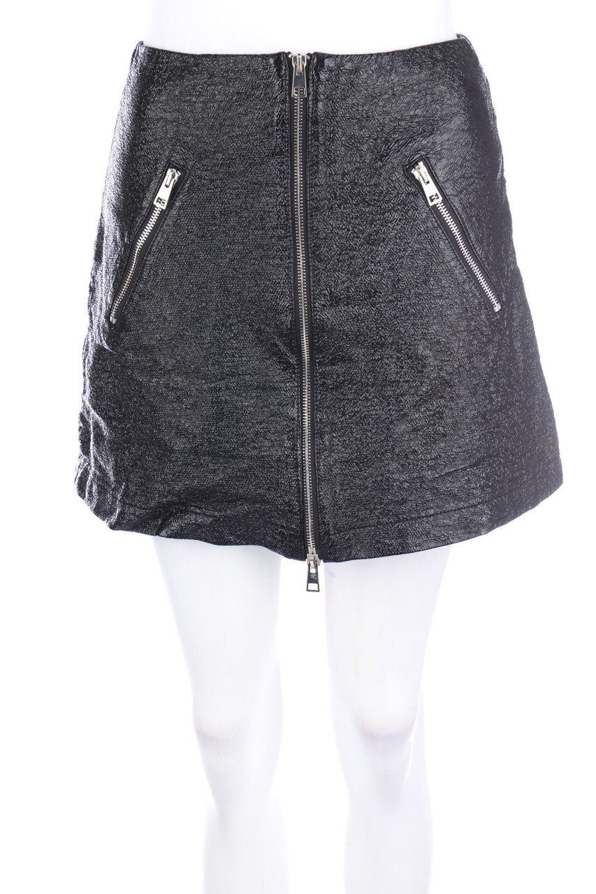 TENAX - Faux Leather-Mini-Rock mit Zipper - D 36