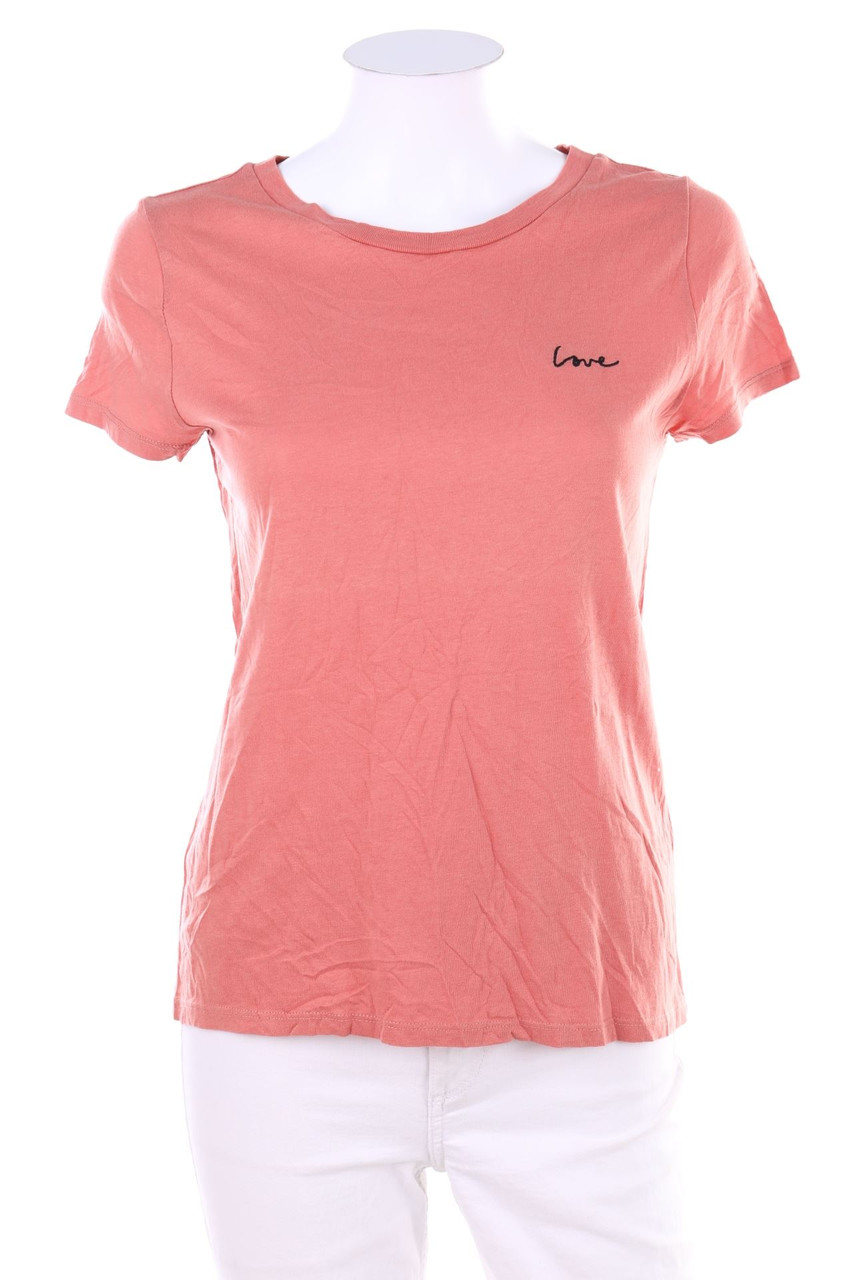 H&M - Kurzarm-Shirt mit Baumwolle - S