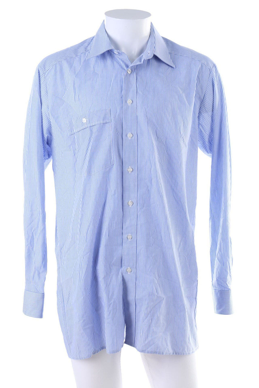 OLYMP - gestreiftes Hemd aus Baumwoll-Mix - 40