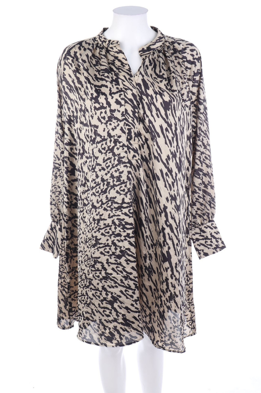 H&M - Print-Kleid mit überschnittener Schulter - M