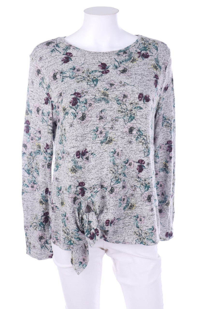 Yessica by C&A - Pullover mit floralem Muster zum Knoten - S