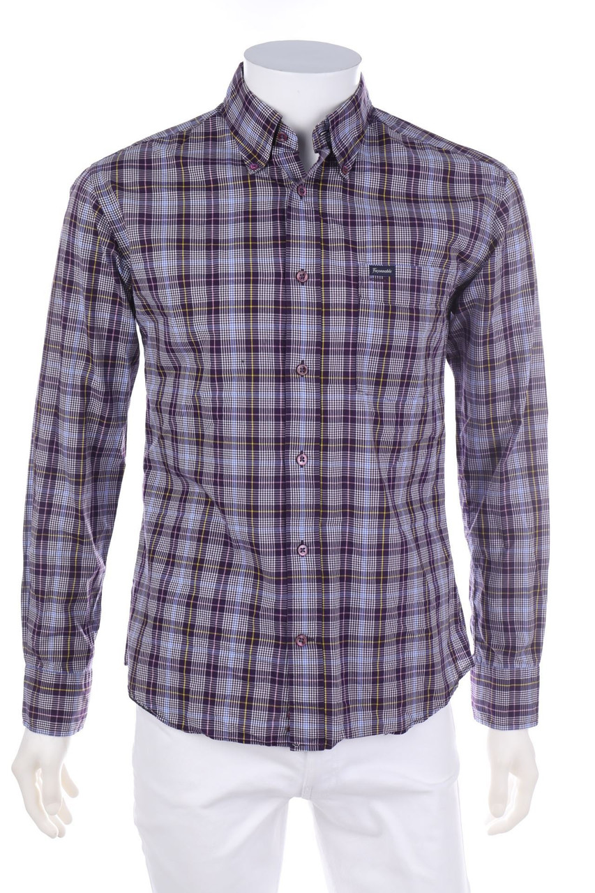 Façonnable - kariertes Button-down-Hemd - M