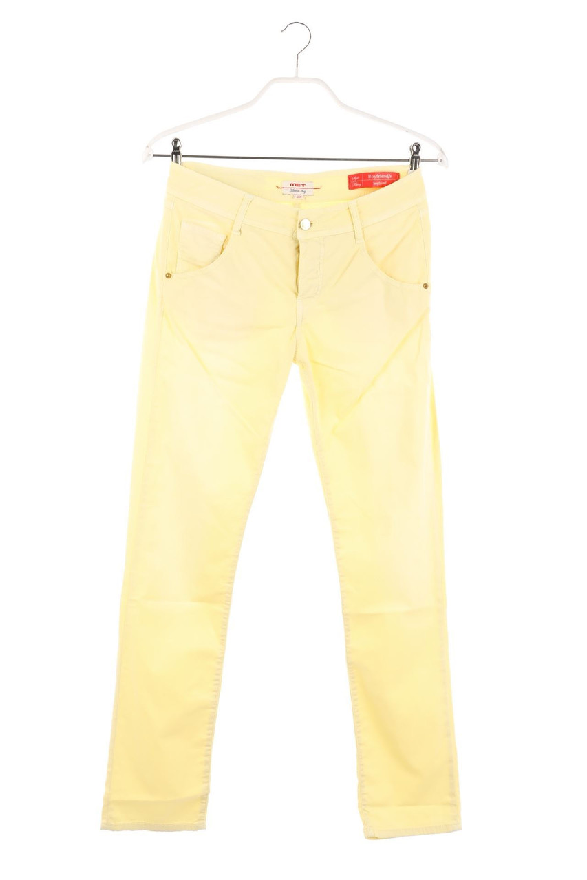 MET - Boyfriend-Jeans mit Logo-Patch - W27