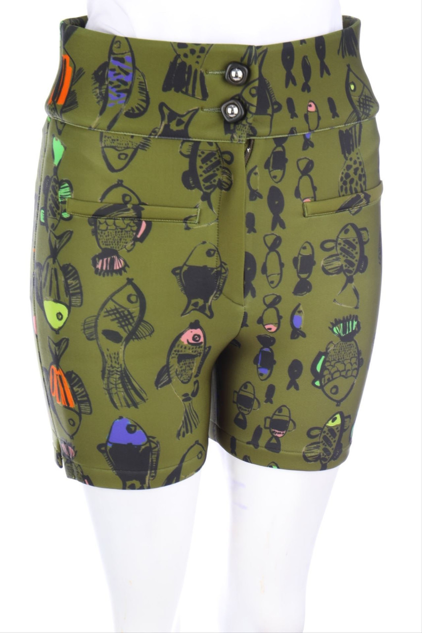 Kristina Ti - High Waist-Shorts mit Print - D 34