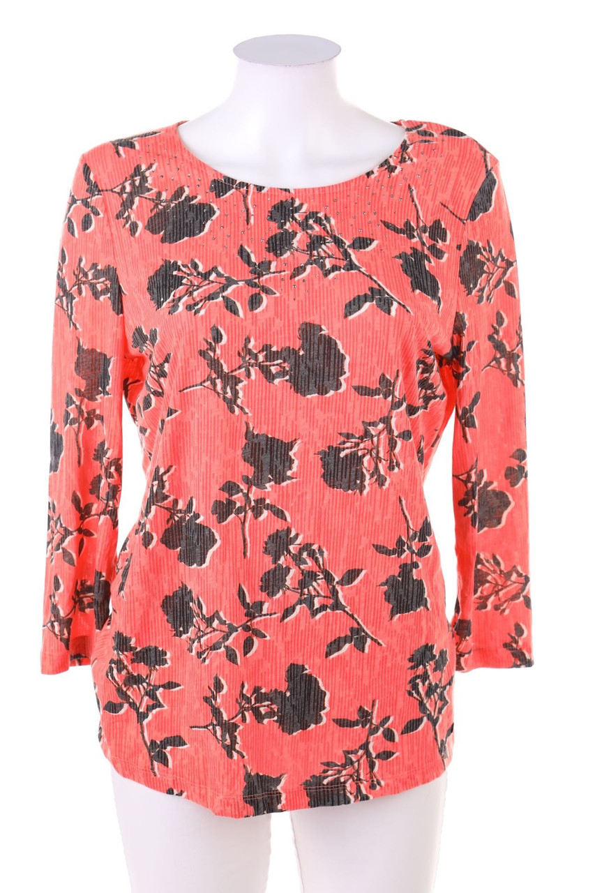 GERRY WEBER - 3/4-Arm-Shirt mit Blumen-Print - D 40
