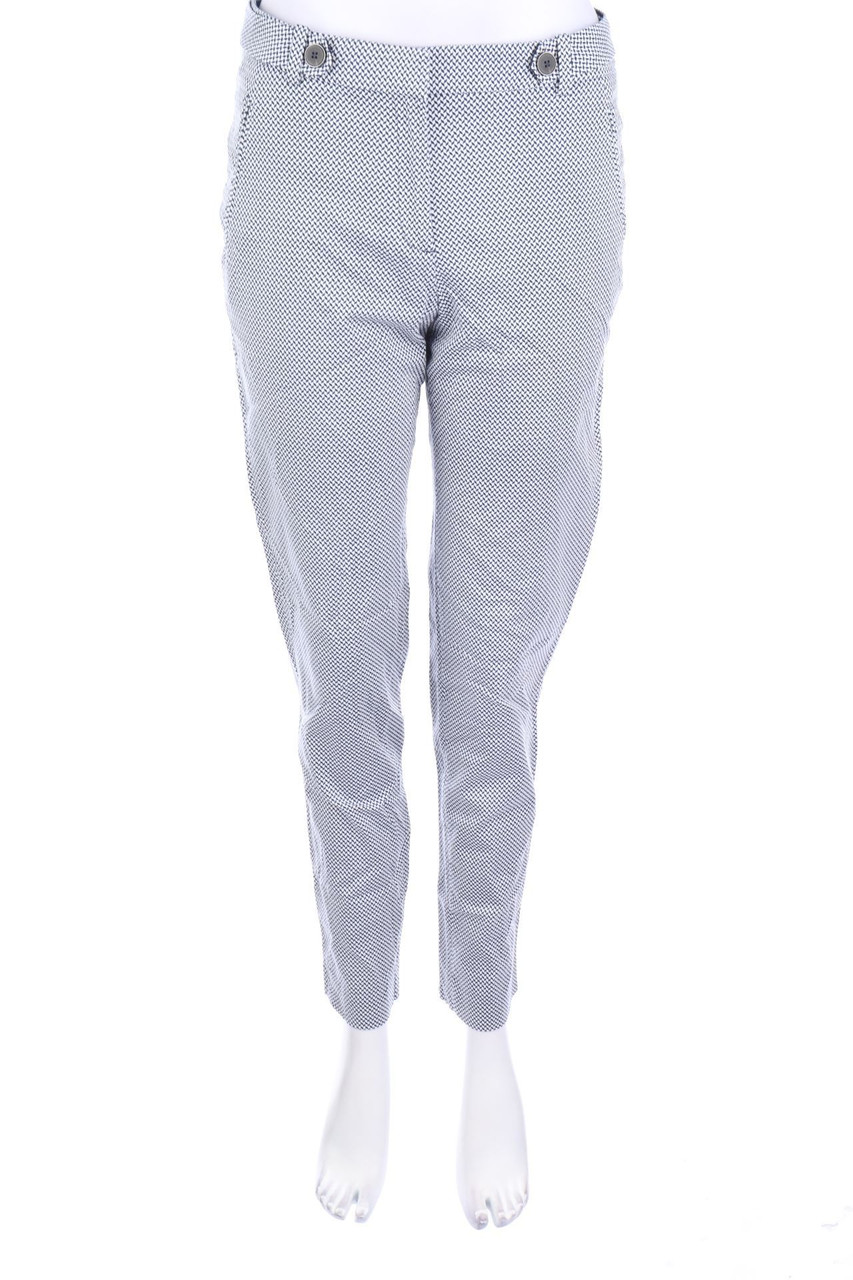 ESPRIT - Hose mit Print aus Baumwoll-Mix - D 36