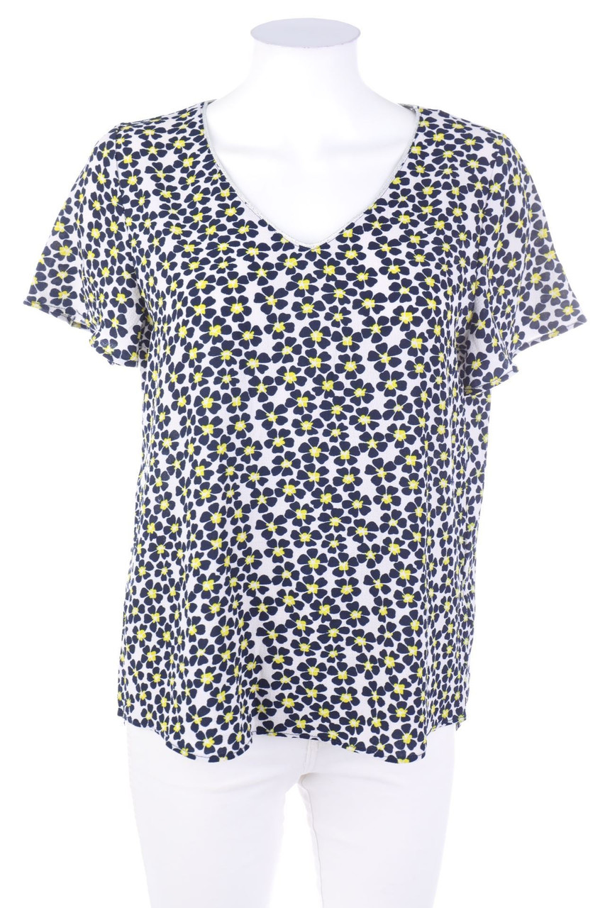 orsay - Kurzarm-Bluse mit Blumen-Print - D 40