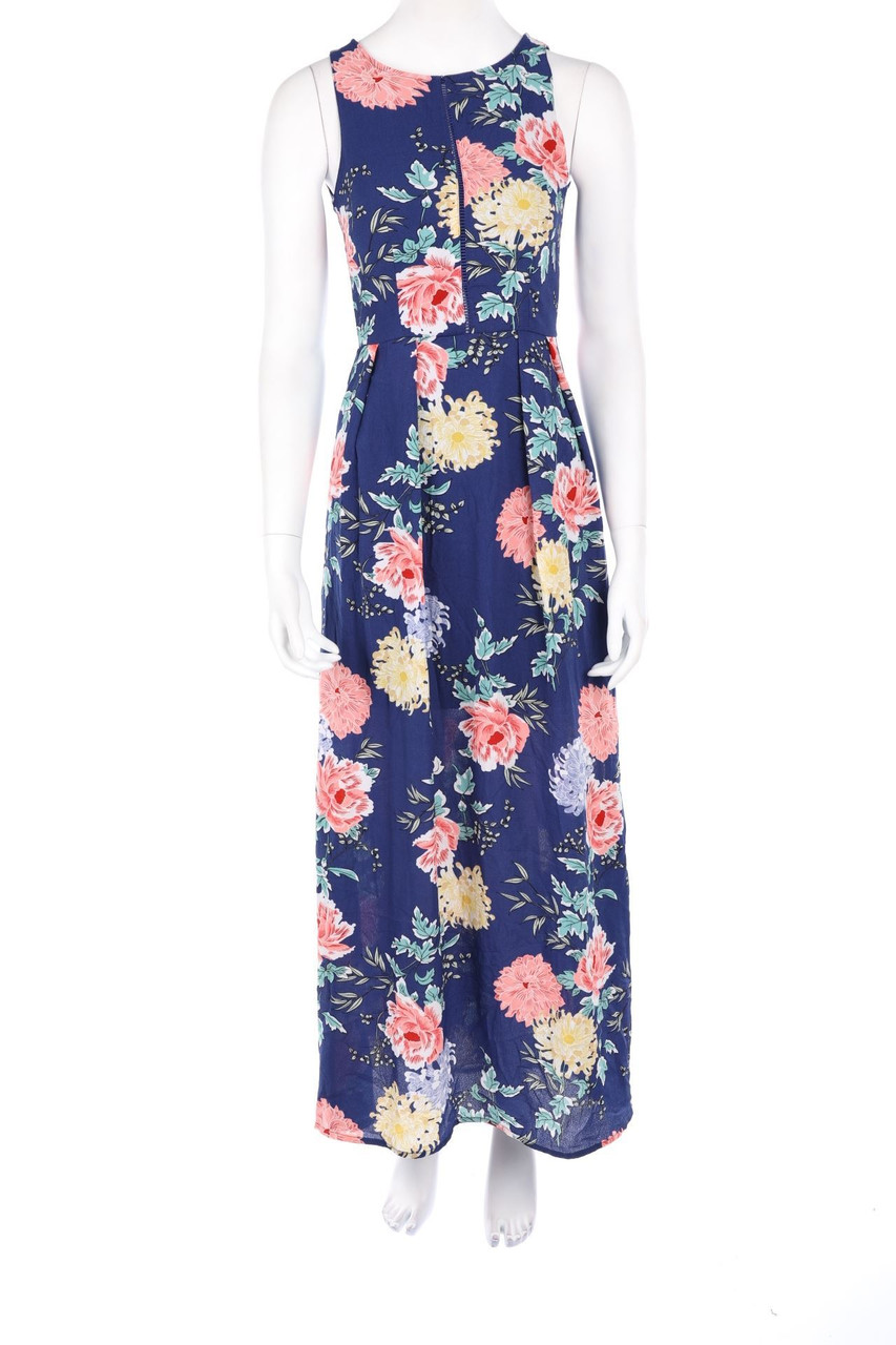 AMISU - Maxi-Kleid mit Blumen-Print - D 34