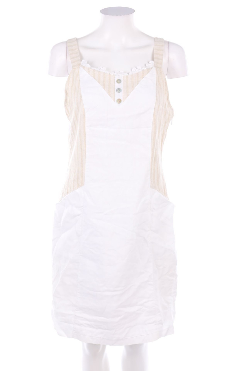 MALOKA - Kleid aus Leinen-Mix - D 38
