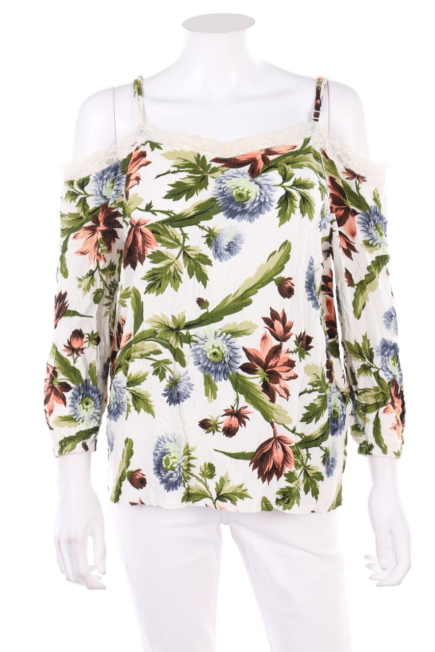 RAINBOW - Cold-Shoulder-Longsleeve-Shirt - D 42