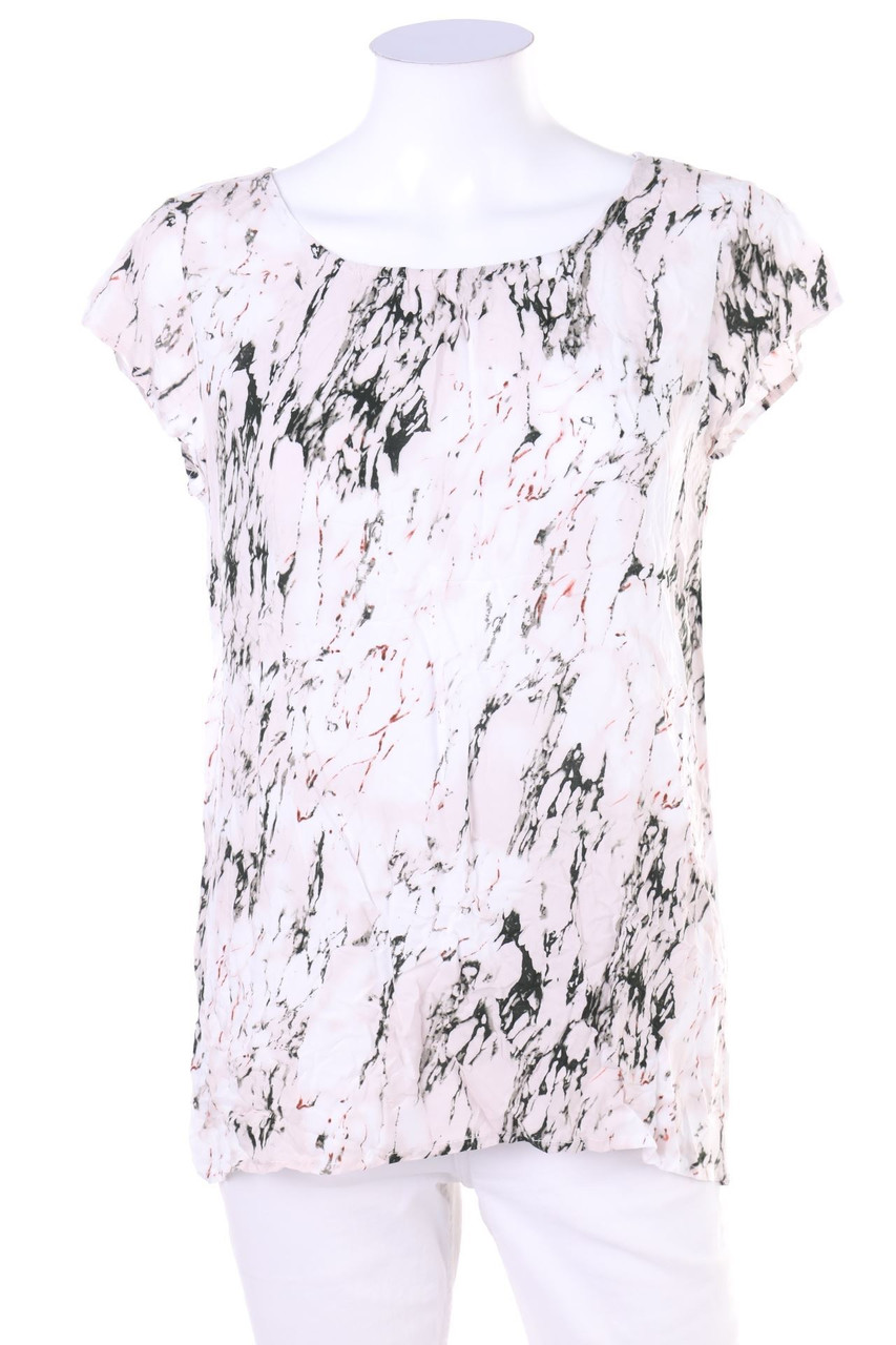 soyaconcept - Kurzarm-Bluse mit Print - S