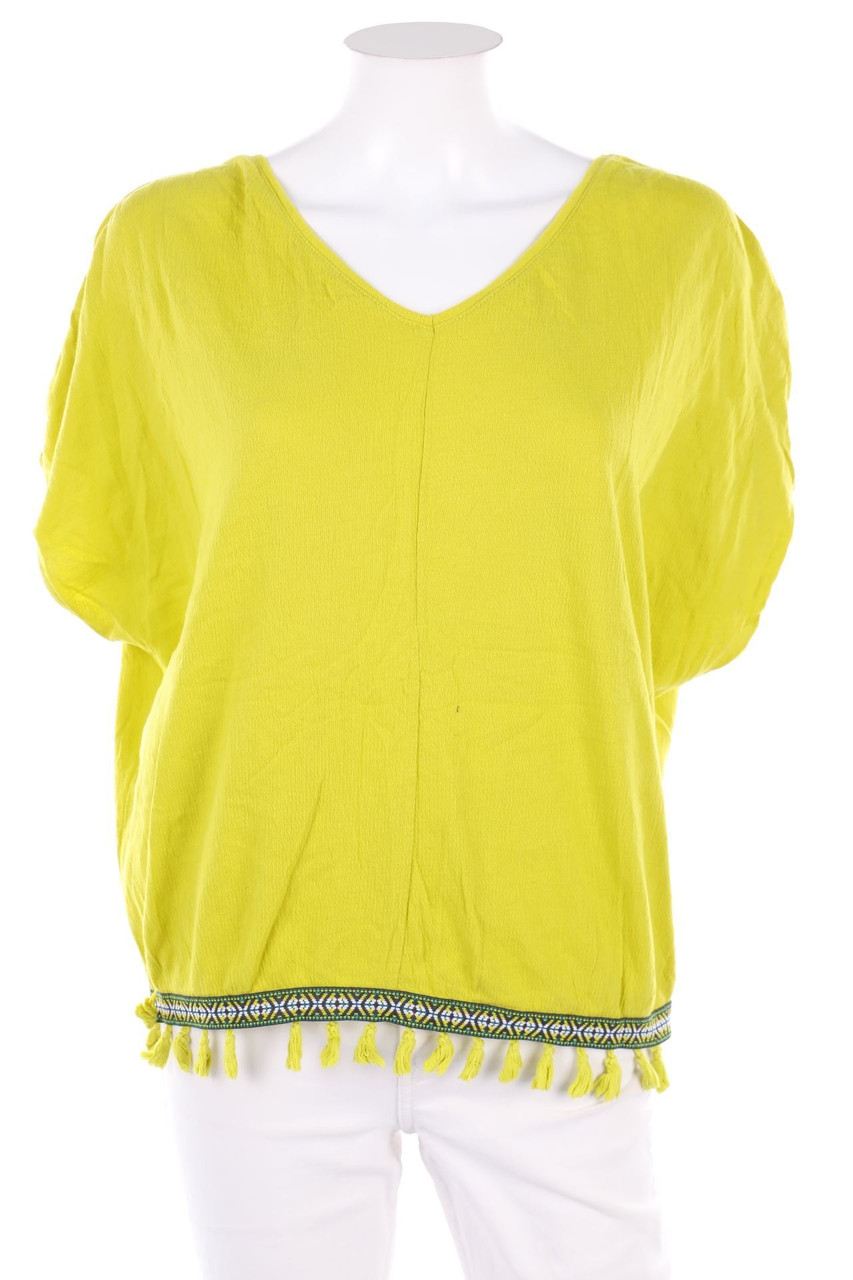 BONOBO Jeans - Kurzarm-Shirt mit Fransen - M