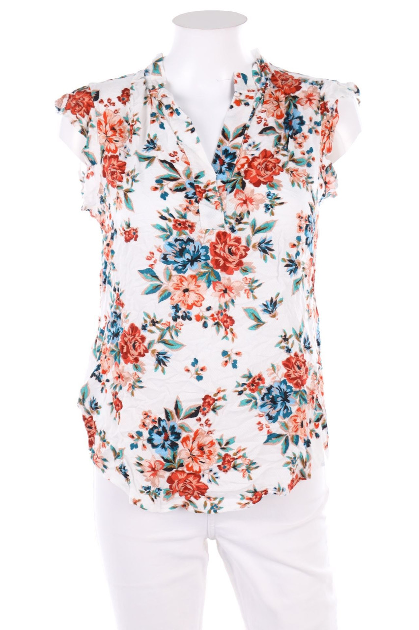 promod - Blusentop mit Blumen-Print - D 36