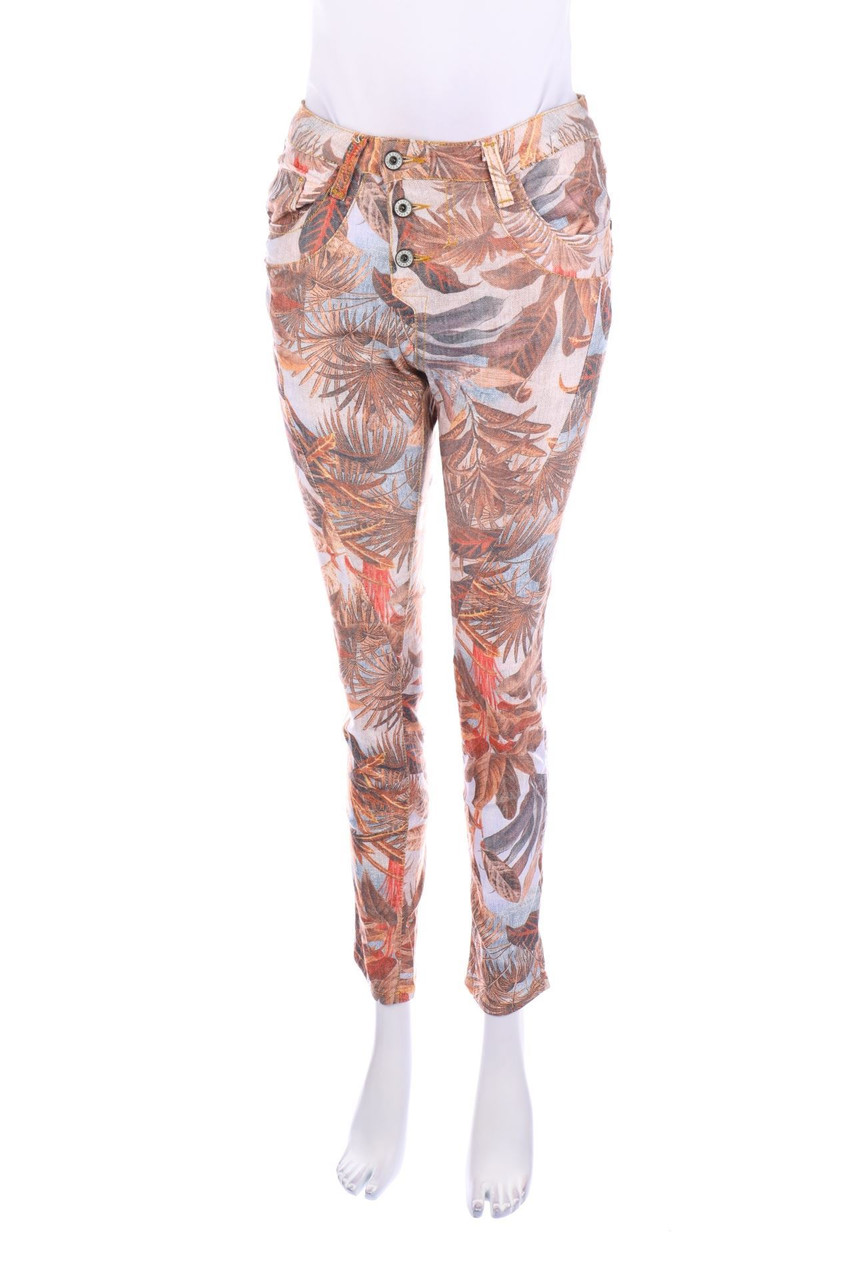 Please - Skinny-Jeans mit Print - XXS