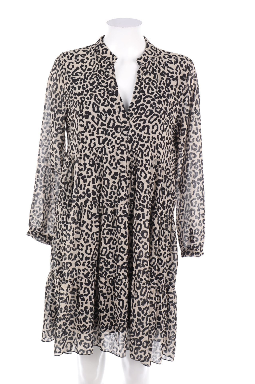 ZABAIONE - Kleid mit Leo-Print - XL