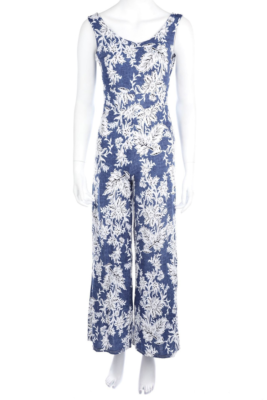Ohne Label - Jumpsuit mit Blumen-Print - S