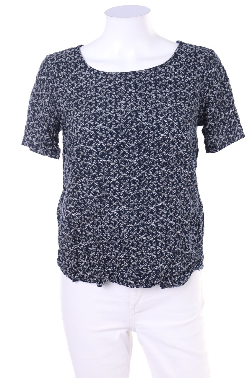 TOM TAILOR - Kurzarm-Shirt mit floralem Muster - D 34