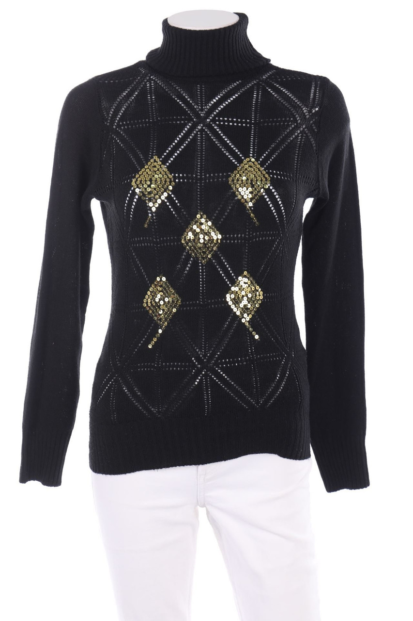 SECONDHAND - Strick-Pullover mit Pailletten - XS