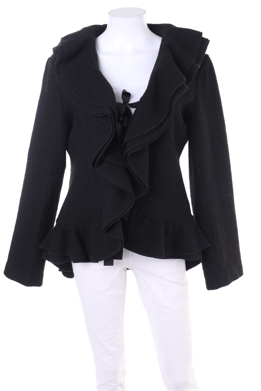 Derhy - Woll-Jacke mit Volants - L