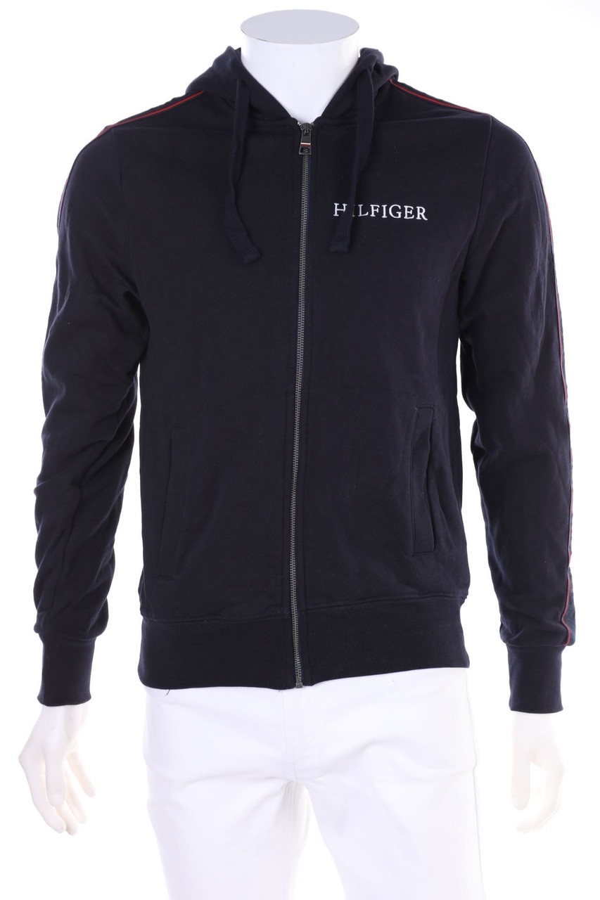 TOMMY HILFIGER - Kapuzenjacke mit Logo-Stickerei - S