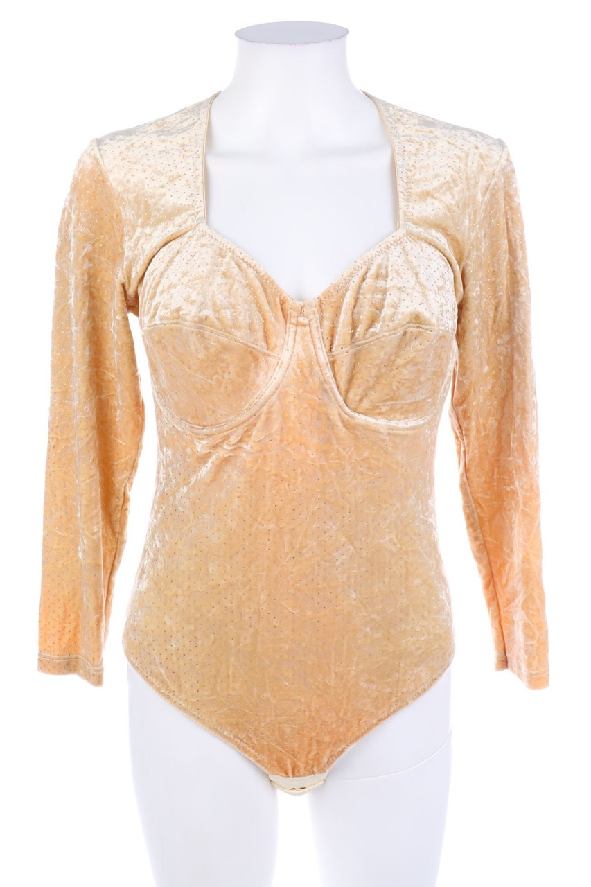 DACAPO - Samt-Body mit Glitzer - D 36