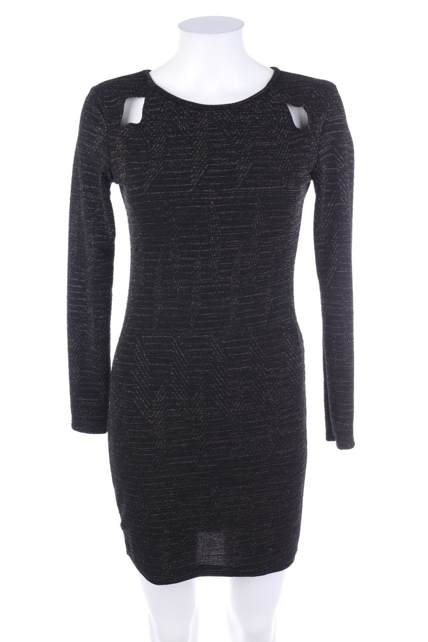 zebra - Glitzer-Kleid mit Cut-outs - XS