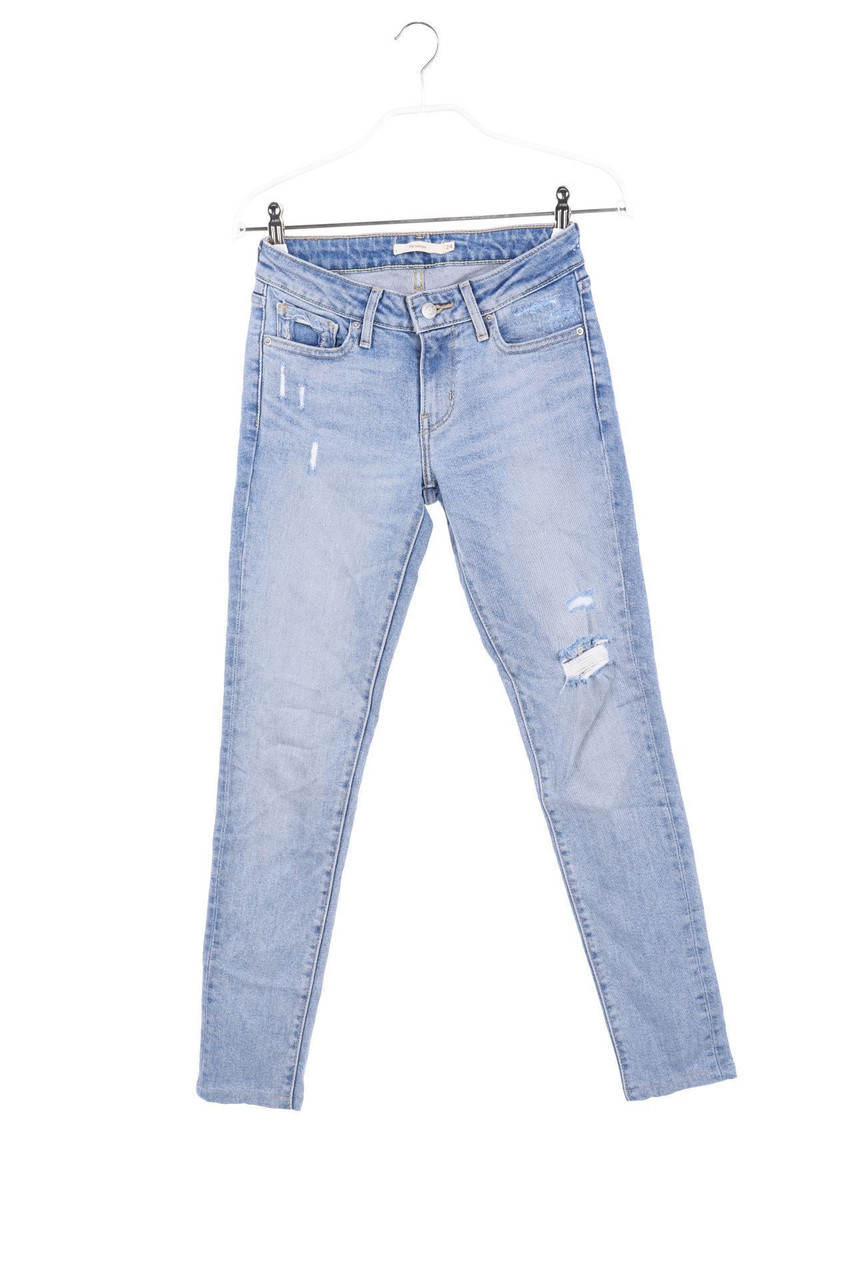 LEVI´S - Distressed Skinny-Jeans mit Logo-Patch - W24