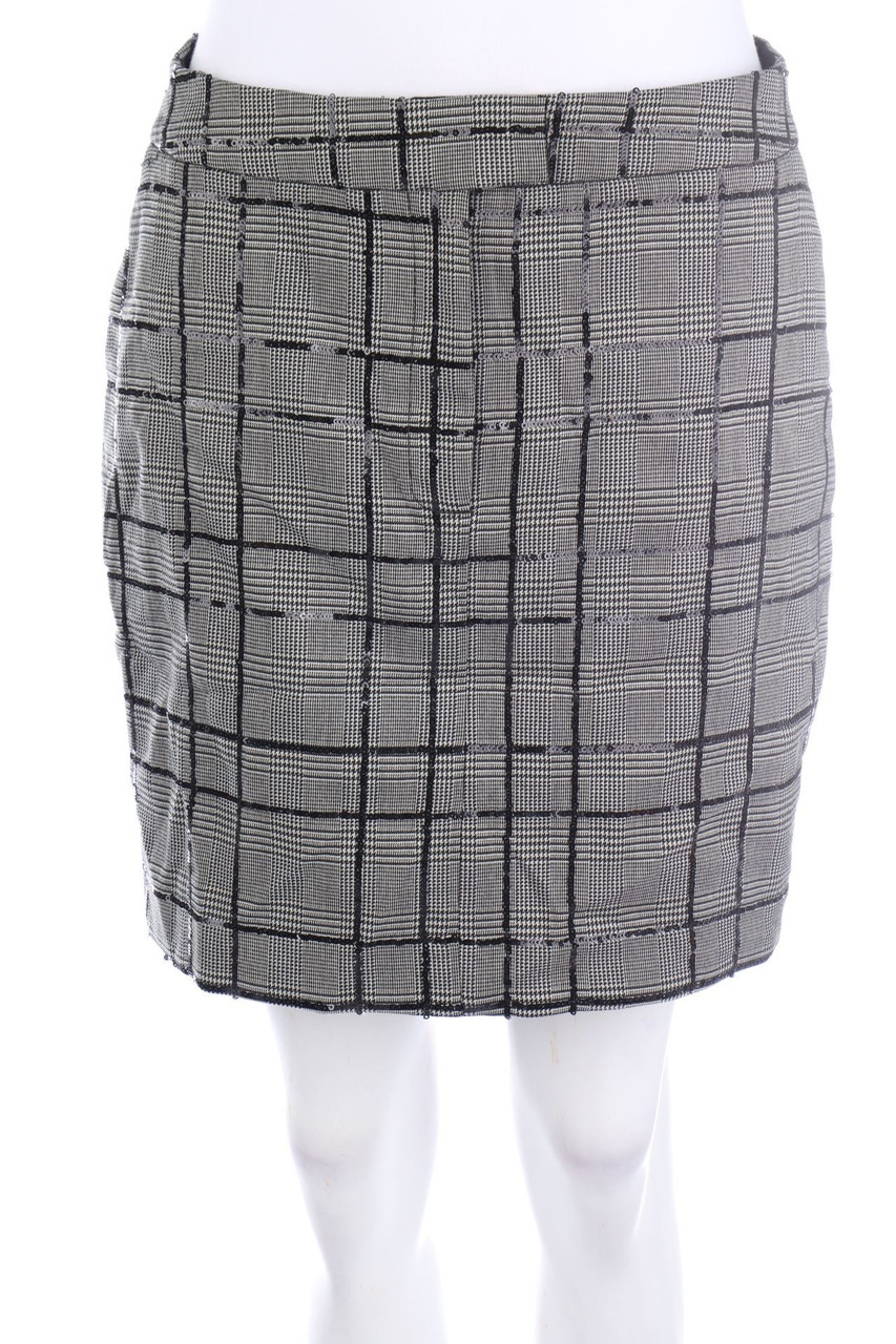 RIVER ISLAND - Karo-Rock mit Pailletten - D 38