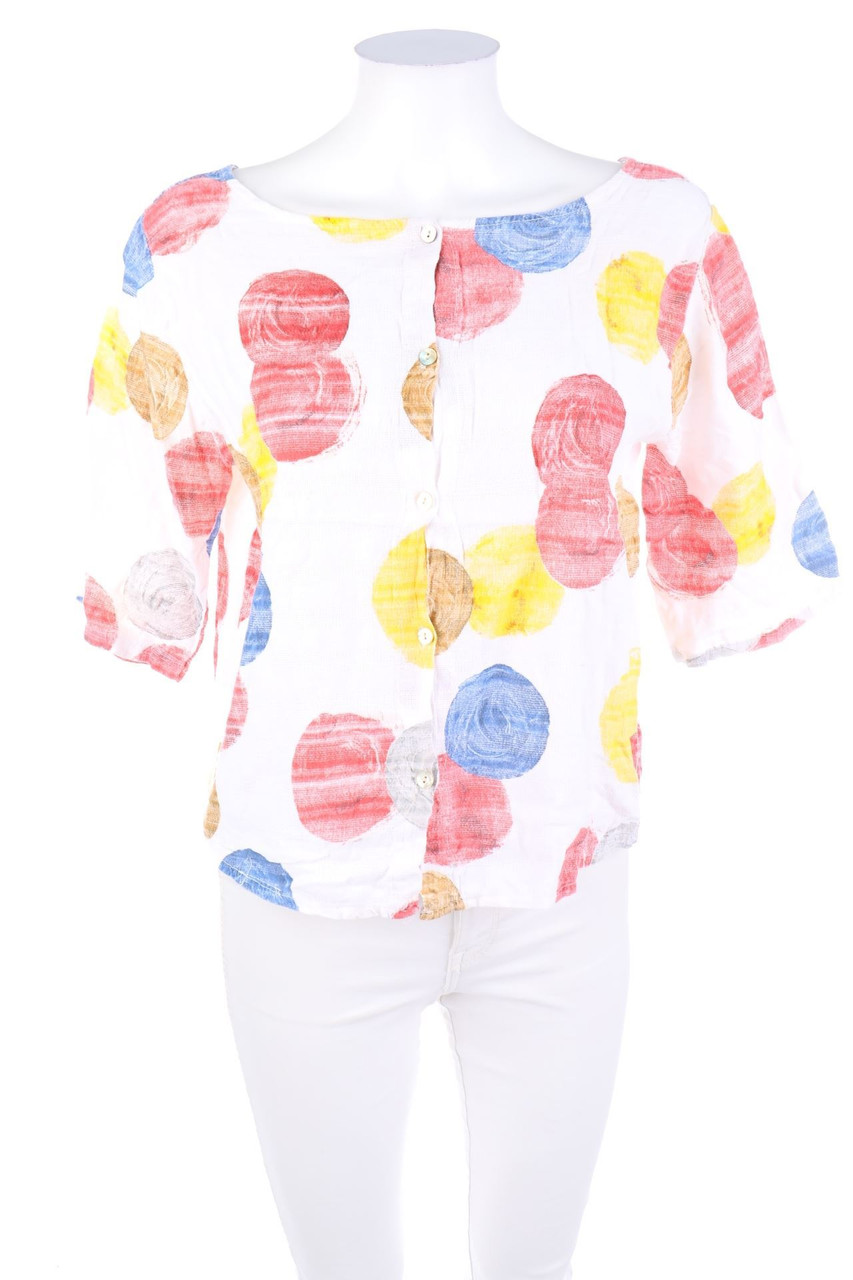 Ohne Label - Bluse mit Punkten - S