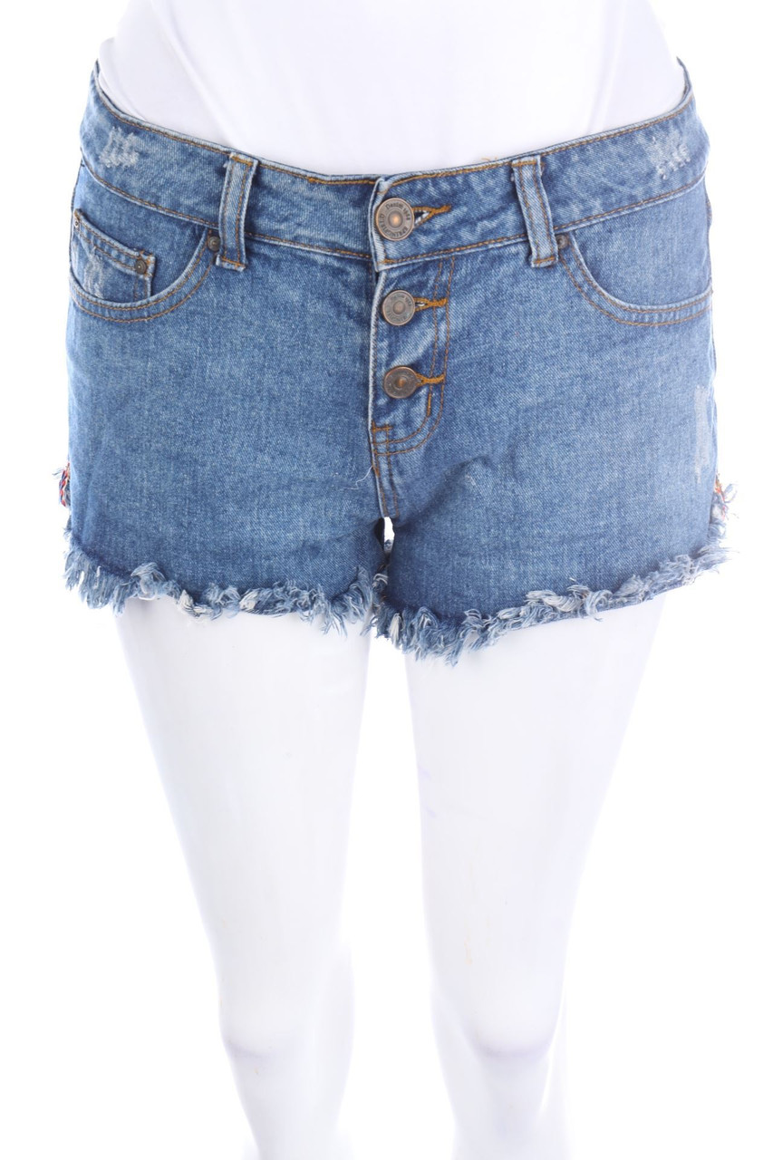 SPRINGFIELD&#x20;-&#x20;Distressed&#x20;Jeans-Shorts&#x20;-&#x20;D&#x20;36