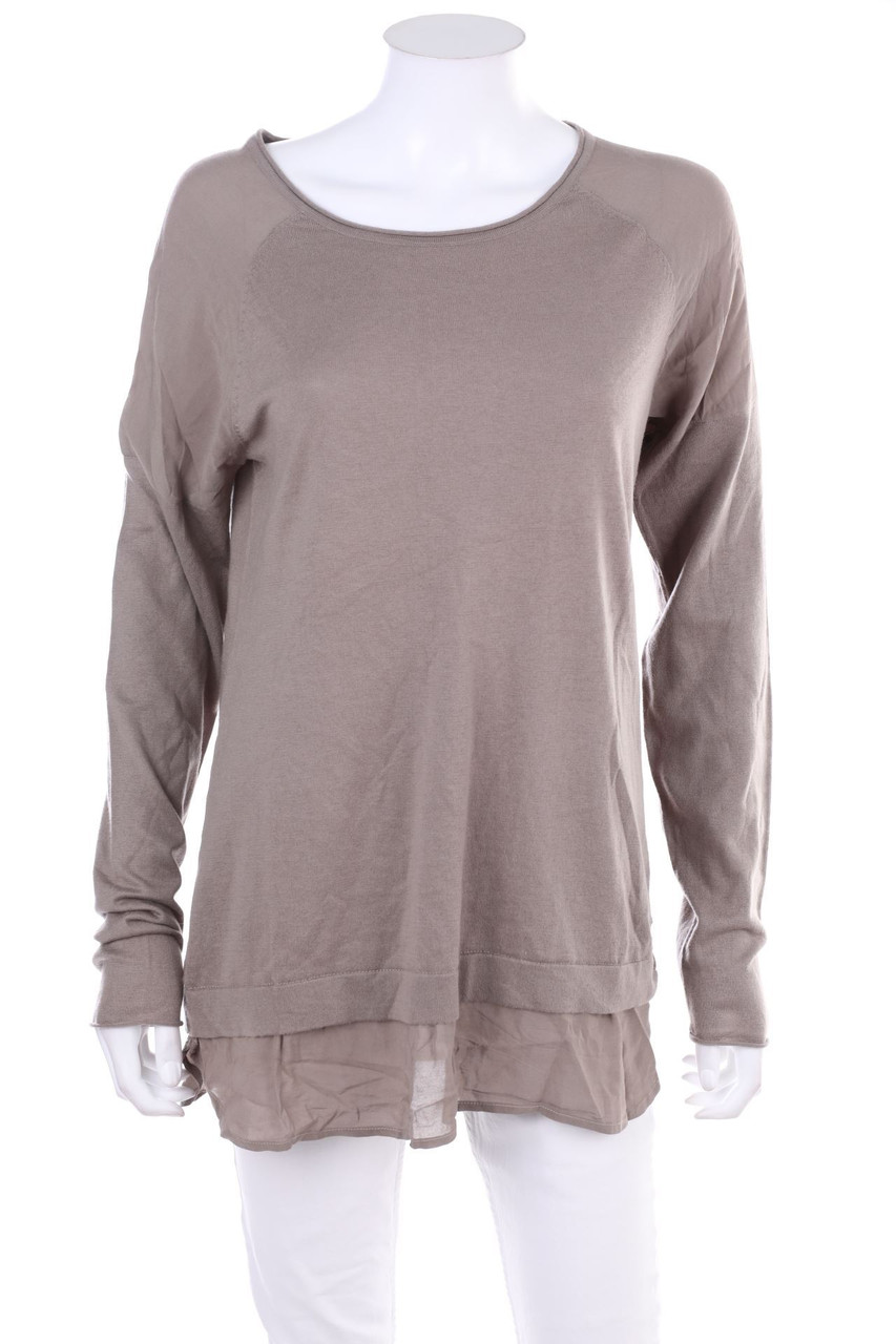 Marc O´Polo - Strick-Pullover aus Schurwoll-Mix im Layer Look - M