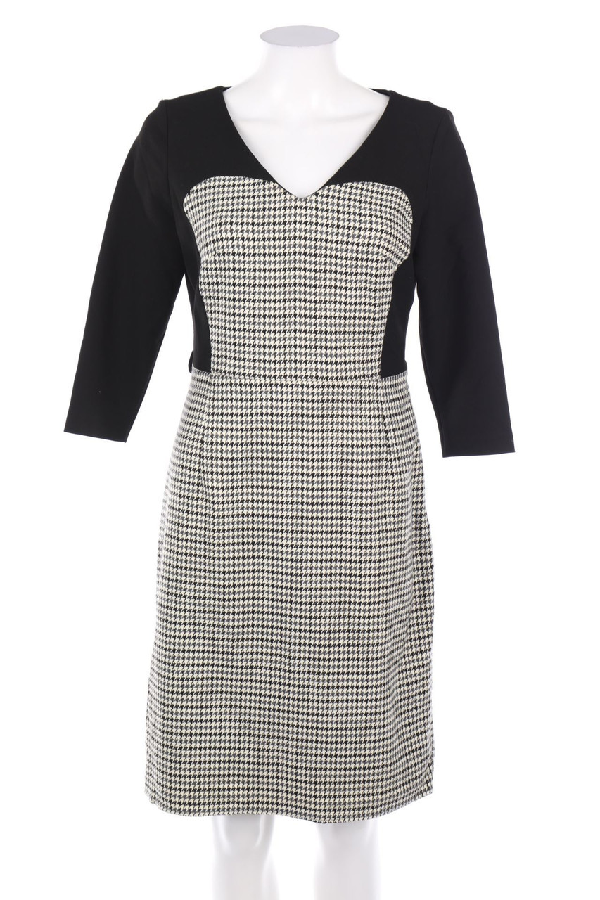 QM by la Luce - Abendkleid mit Karo-Muster - D 38