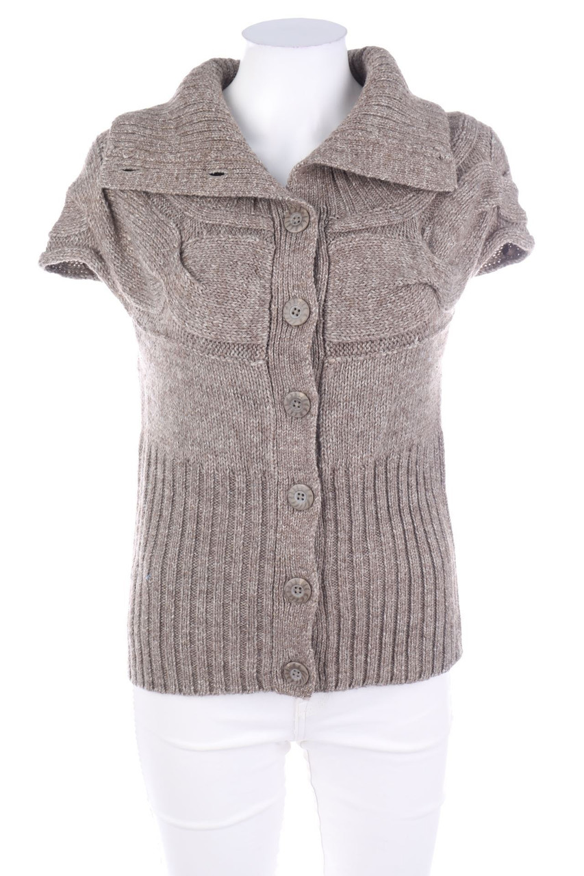 s.Oliver - Kurzarm-Cardigan mit Alpaka - D 36