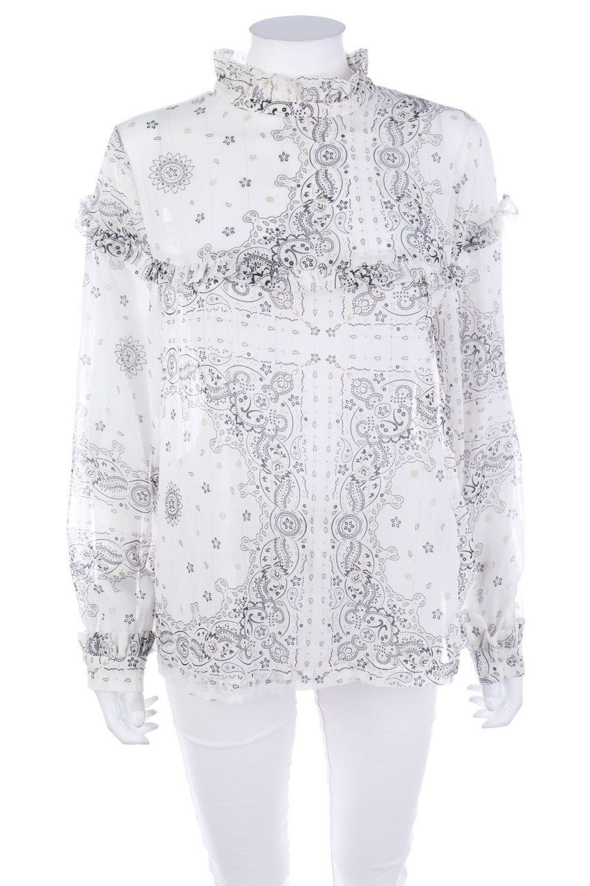 zebra - Bluse mit Rüschen - L