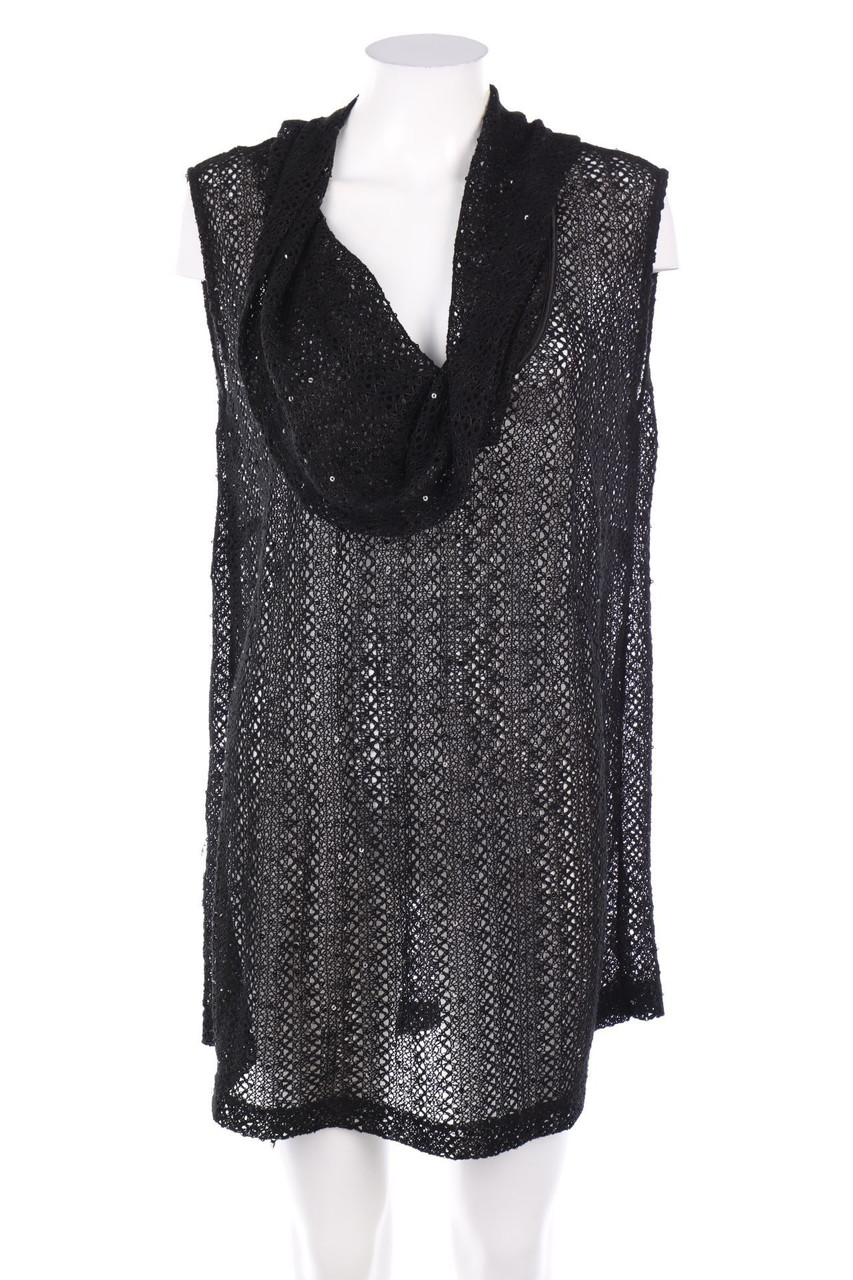 MIAMODA - Strick-Top mit Pailletten - D 46-48