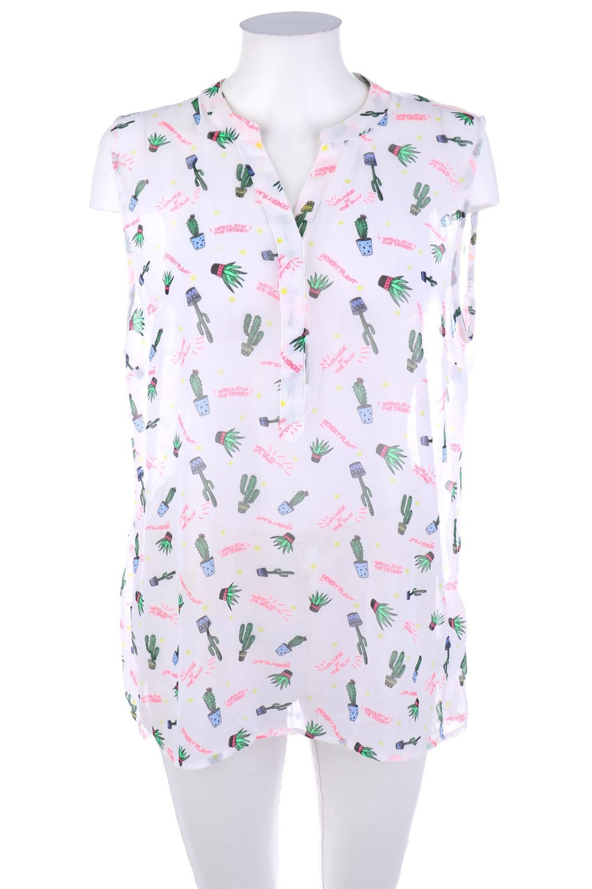 Ohne Label - Blusentop mit Print - D 46