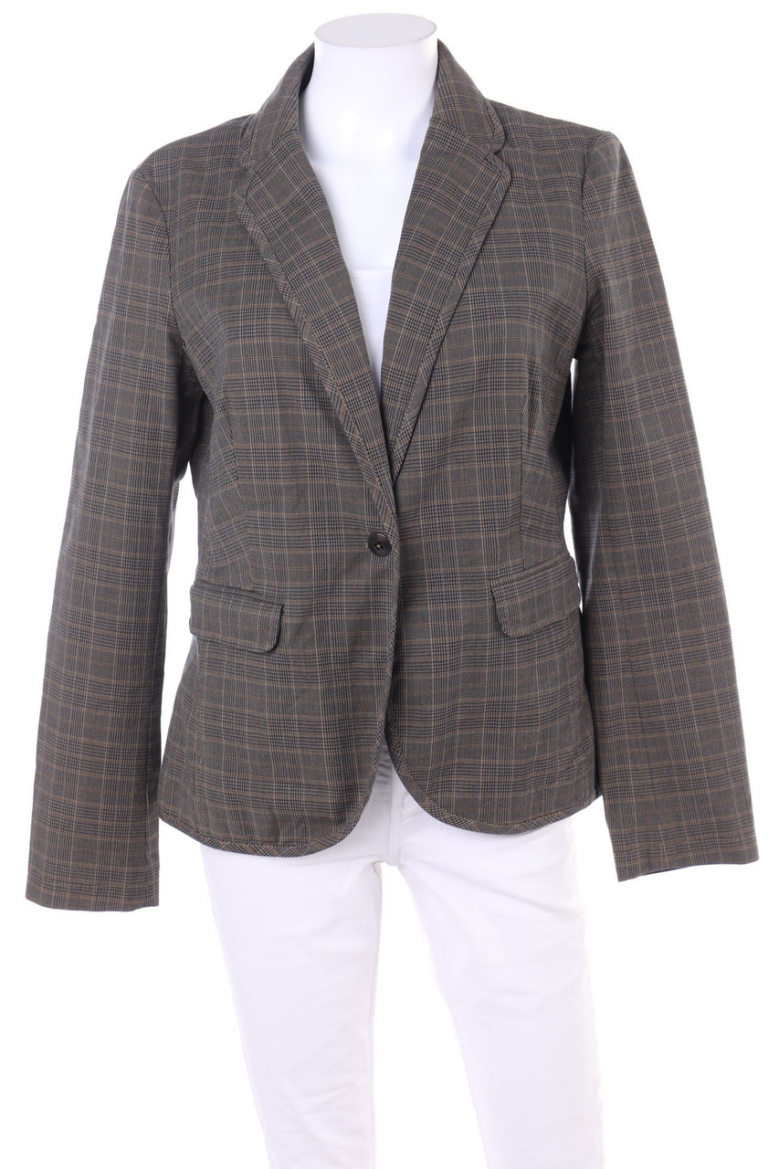ESPRIT - Karo-Blazer mit Elbow Patches - D 40