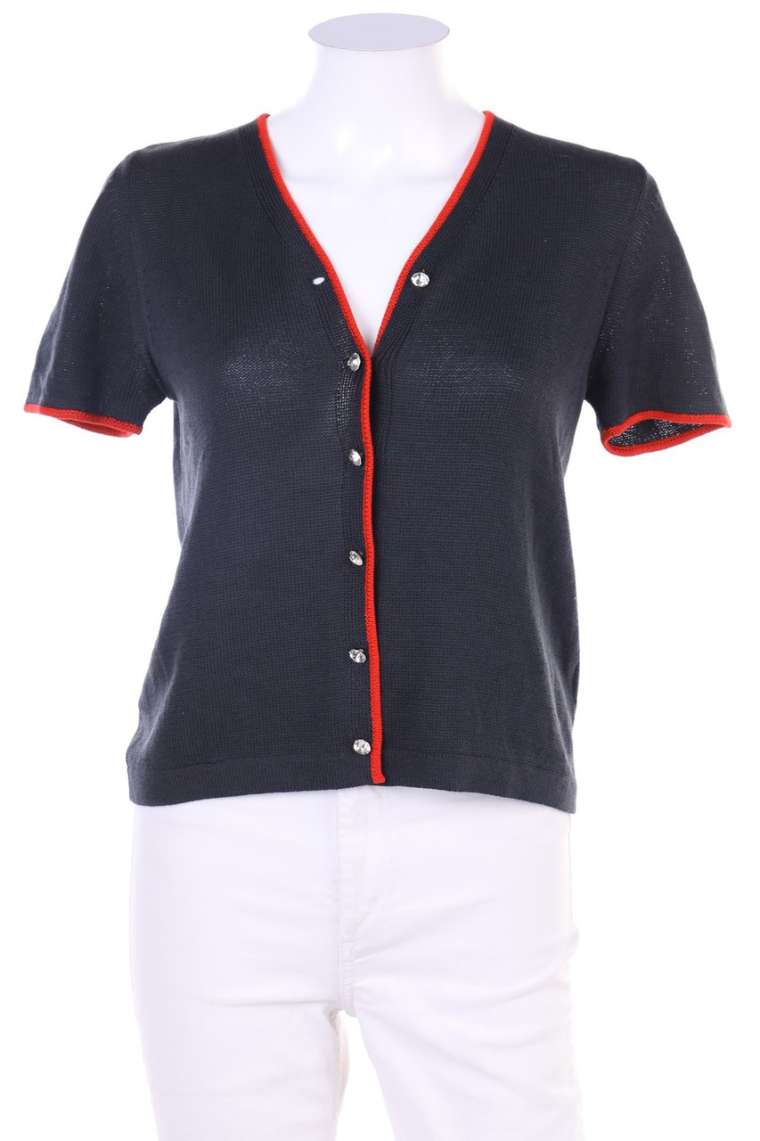 PIETRO PIANFORINI - Kurzarm-Cardigan aus Seide - S