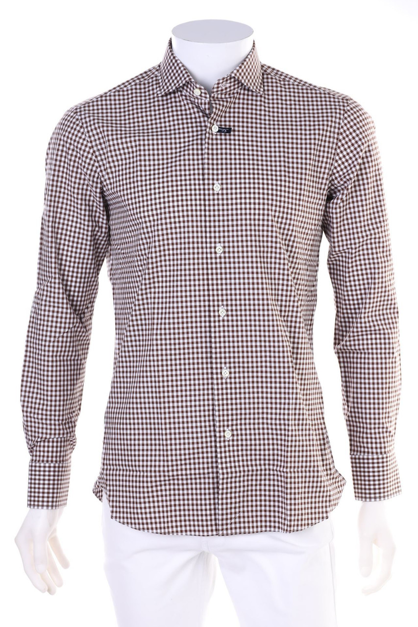 SIMEONE NAPOLI - kariertes Hemd aus Baumwolle - 40