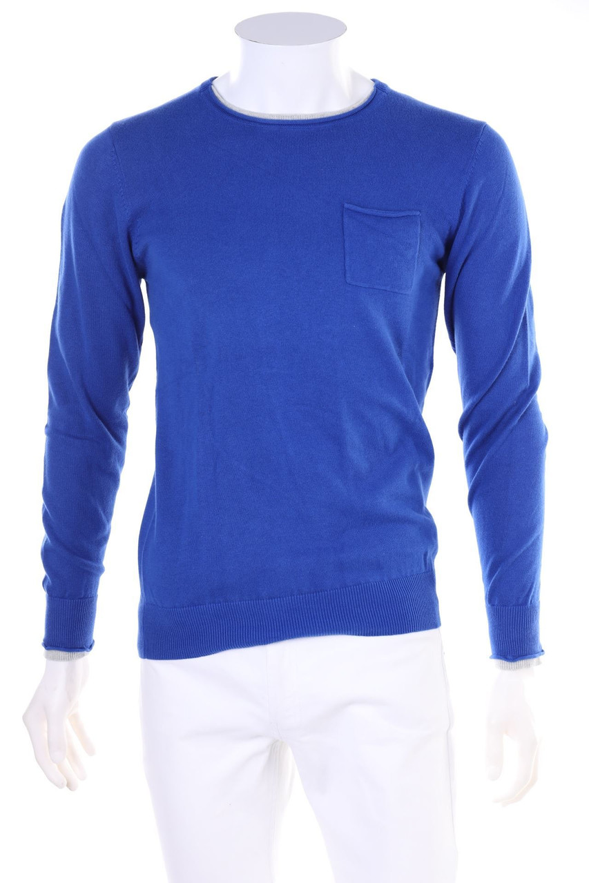 Dama - Baumwoll-Strick-Pullover im Layer Look - M