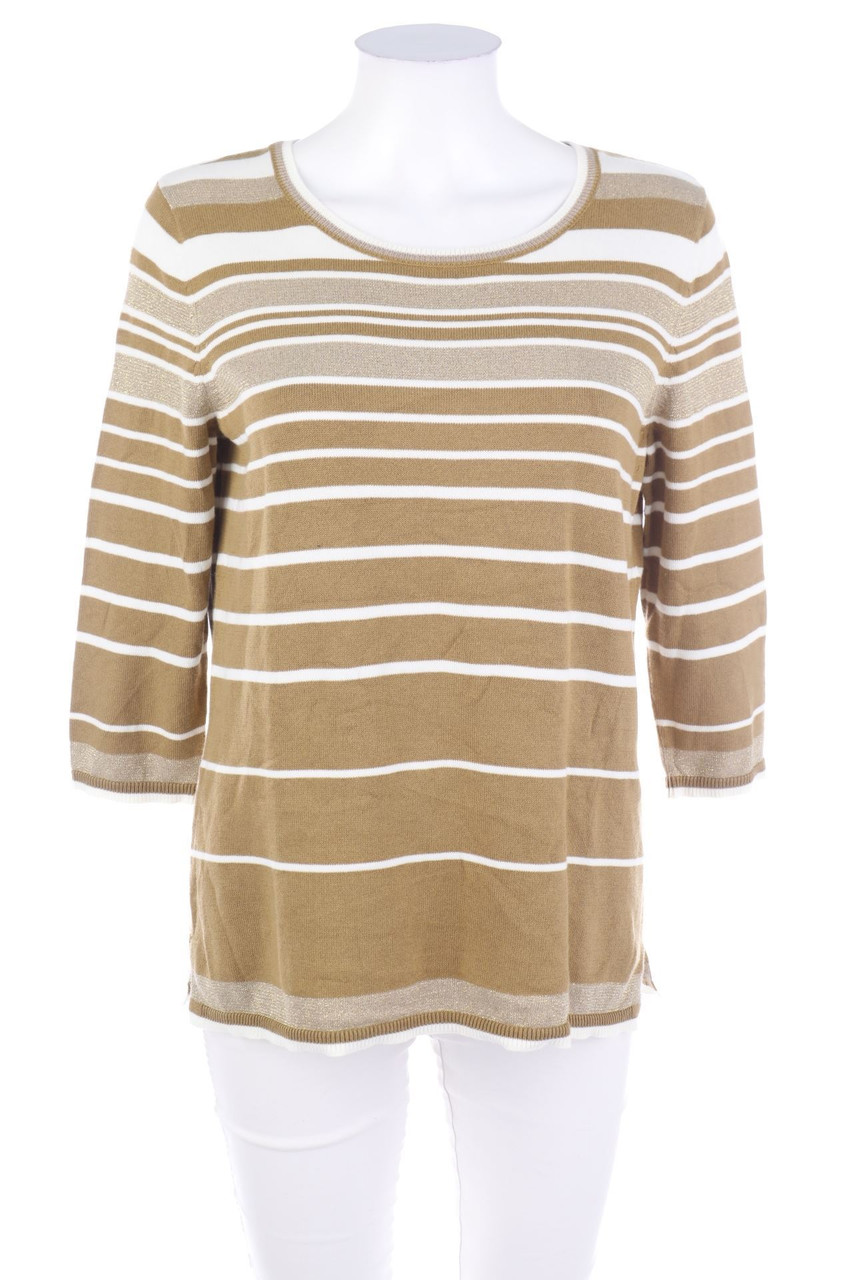 PATRIZIA DINI - Longsleeve-Shirt mit Streifen - L